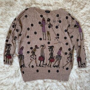 SEMPRE Thin Fabric Knit Sweater